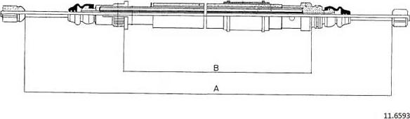 Cabor 11.6593 - Cavo comando, Freno stazionamento autozon.pro