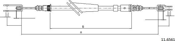 Cabor 11.6561 - Cavo comando, Freno stazionamento autozon.pro