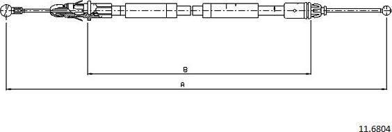 Cabor 11.6804 - Cavo comando, Freno stazionamento autozon.pro