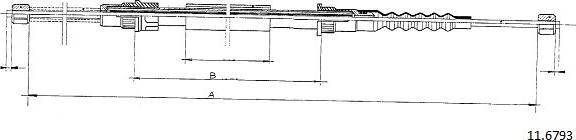 Cabor 11.6793 - Cavo comando, Freno stazionamento autozon.pro