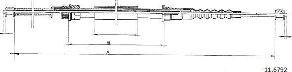 Cabor 11.6792 - Cavo comando, Freno stazionamento autozon.pro