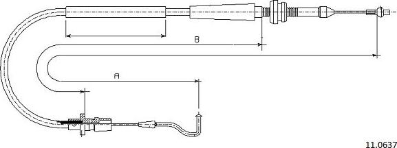 Cabor 11.0637 - Cavo acceleratore autozon.pro