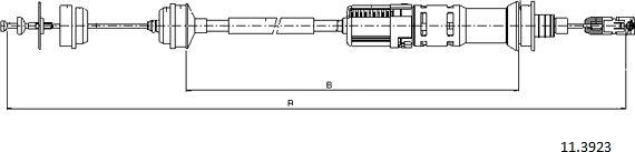 Cabor 11.3923 - Cavo comando, Comando frizione autozon.pro