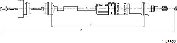 Cabor 11.3922 - Cavo comando, Comando frizione autozon.pro
