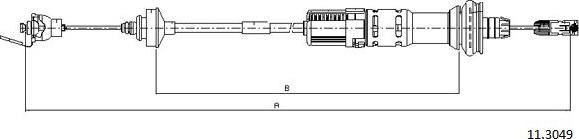 Cabor 11.3049 - Cavo comando, Comando frizione autozon.pro