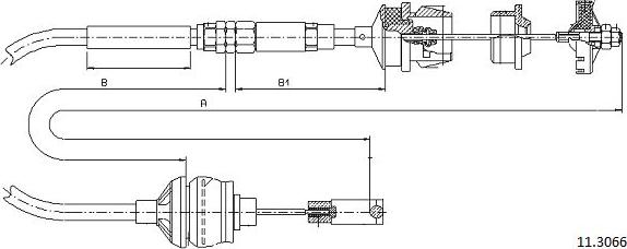 Cabor 11.3066 - Cavo comando, Comando frizione autozon.pro