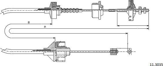 Cabor 11.3035 - Cavo comando, Comando frizione autozon.pro