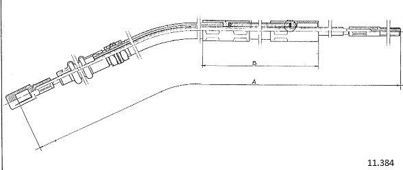 Cabor 11.384 - Cavo comando, Comando frizione autozon.pro
