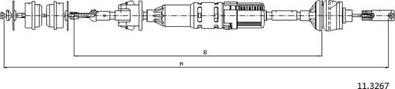 Cabor 11.3267 - Cavo comando, Comando frizione autozon.pro