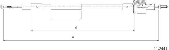 Cabor 11.2441 - Cavo comando, Comando frizione autozon.pro