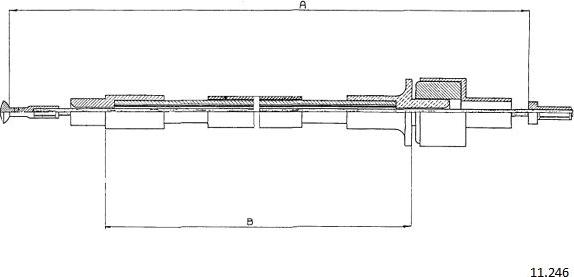 Cabor 11.246 - Cavo comando, Comando frizione autozon.pro