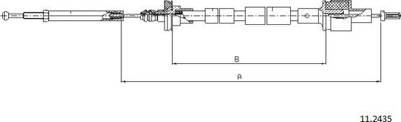 Cabor 11.2435 - Cavo comando, Comando frizione autozon.pro