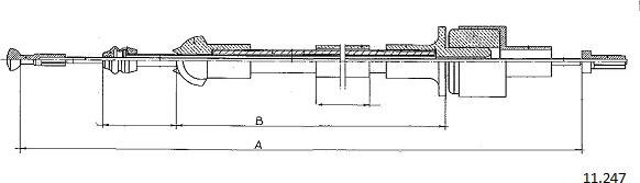 Cabor 11.247 - Cavo comando, Comando frizione autozon.pro