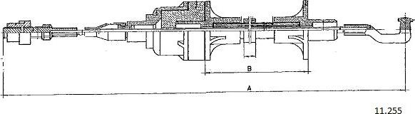 Cabor 11.255 - Cavo comando, Comando frizione autozon.pro