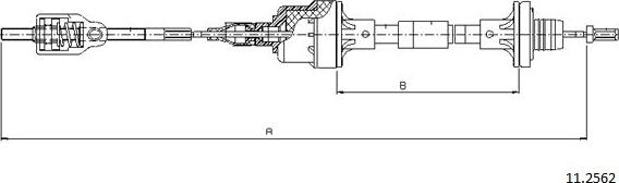 Cabor 11.2562 - Cavo comando, Comando frizione autozon.pro