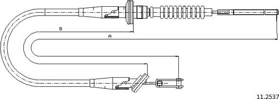 Cabor 11.2537 - Cavo comando, Comando frizione autozon.pro