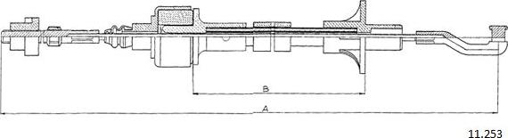 Cabor 11.253 - Cavo comando, Comando frizione autozon.pro