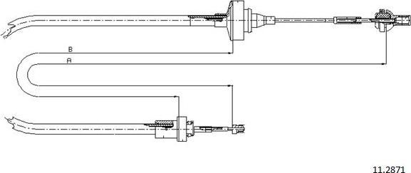 Cabor 11.2871 - Cavo comando, Comando frizione autozon.pro