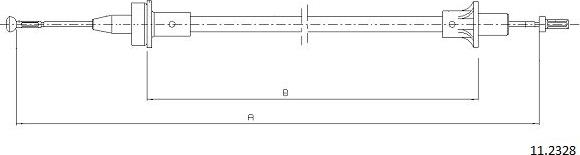 Cabor 11.2328 - Cavo comando, Comando frizione autozon.pro