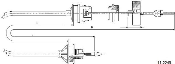 Cabor 11.2245 - Cavo comando, Comando frizione autozon.pro