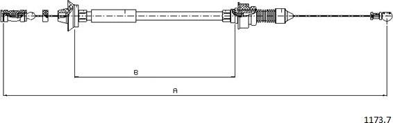 Cabor 1173.7 - Cavo acceleratore autozon.pro