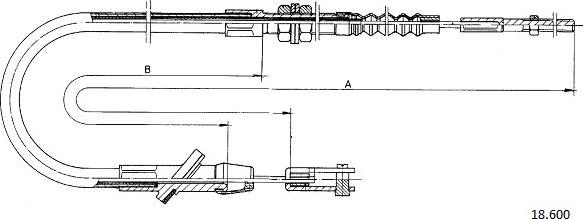 Cabor 18.600 - Cavo comando, Comando frizione autozon.pro