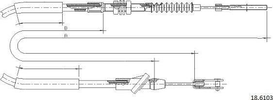 Cabor 18.6103 - Cavo comando, Comando frizione autozon.pro