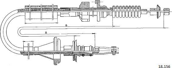 Cabor 18.156 - Cavo comando, Comando frizione autozon.pro