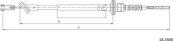 Cabor 18.3500 - Cavo comando, Comando frizione autozon.pro