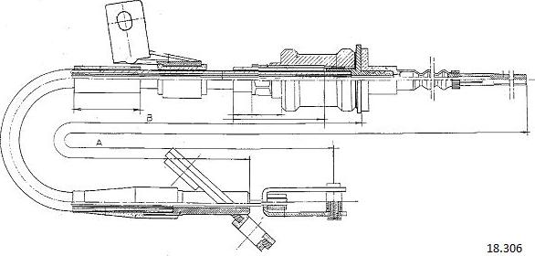 Cabor 18.306 - Cavo comando, Comando frizione autozon.pro