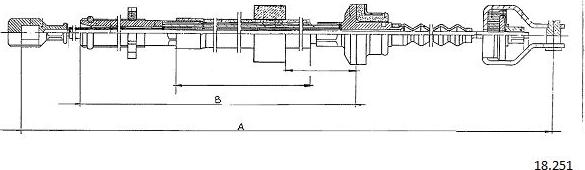 Cabor 18.251 - Cavo comando, Comando frizione autozon.pro