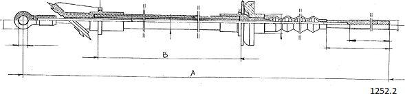 Cabor 1252.2 - Cavo comando, Comando frizione autozon.pro