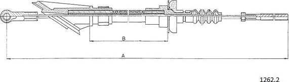 Cabor 1262.2 - Cavo comando, Comando frizione autozon.pro