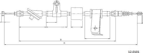Cabor 12.0101 - Cavo comando, Freno stazionamento autozon.pro