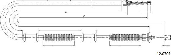 Cabor 12.0709 - Cavo comando, Freno stazionamento autozon.pro