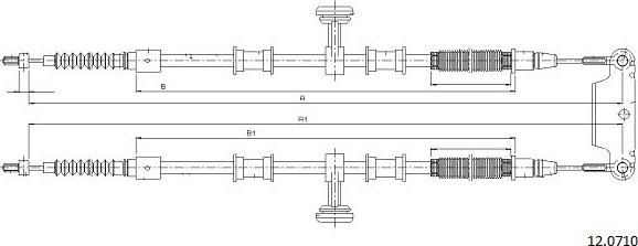 Cabor 12.0710 - Cavo comando, Freno stazionamento autozon.pro