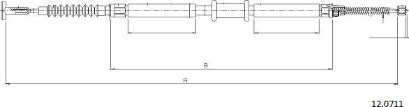 Cabor 12.0711 - Cavo comando, Freno stazionamento autozon.pro