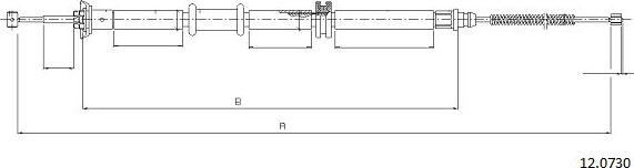 Cabor 12.0730 - Cavo comando, Freno stazionamento autozon.pro