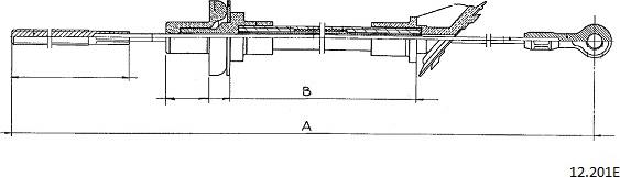 Cabor 12.201E - Cavo comando, Comando frizione autozon.pro