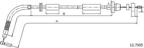 Cabor 12.7305 - Cavo acceleratore autozon.pro