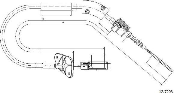 Cabor 12.7203 - Cavo comando, Comando frizione autozon.pro