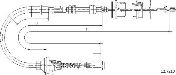 Cabor 12.7210 - Cavo comando, Comando frizione autozon.pro