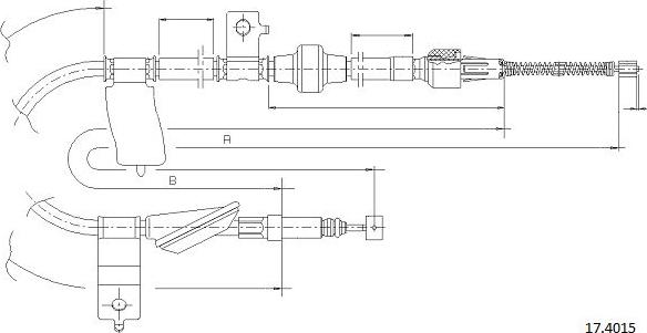 Cabor 17.4015 - Cavo comando, Freno stazionamento autozon.pro