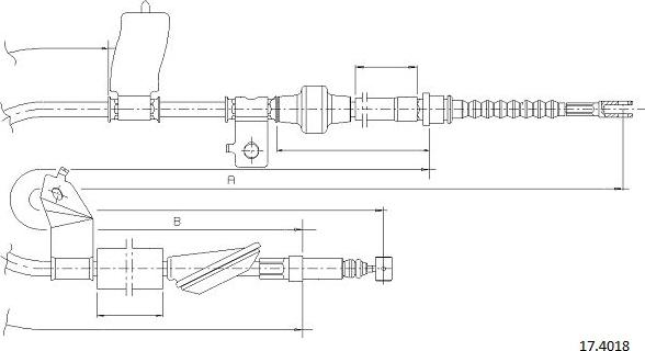 Cabor 17.4018 - Cavo comando, Freno stazionamento autozon.pro