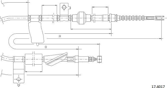 Cabor 17.4017 - Cavo comando, Freno stazionamento autozon.pro