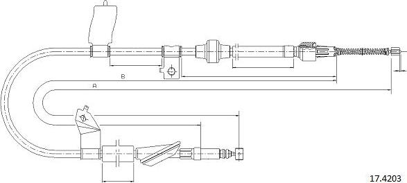 Cabor 17.4203 - Cavo comando, Freno stazionamento autozon.pro