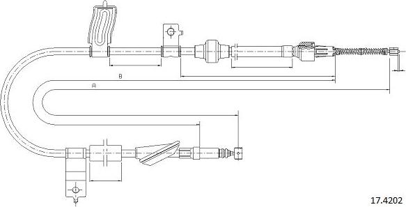 Cabor 17.4202 - Cavo comando, Freno stazionamento autozon.pro