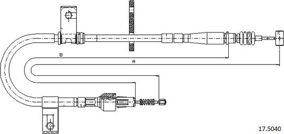 Cabor 17.5040 - Cavo comando, Freno stazionamento autozon.pro