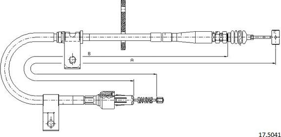 Cabor 17.5041 - Cavo comando, Freno stazionamento autozon.pro