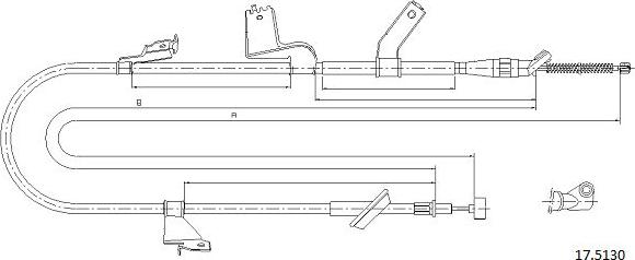 Cabor 17.5130 - Cavo comando, Freno stazionamento autozon.pro